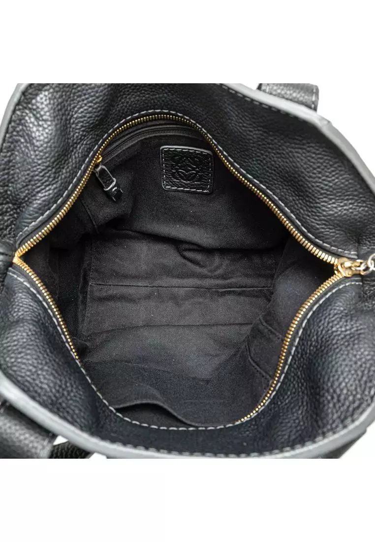 Pre-Loved Loewe Anagram Canvas Tote