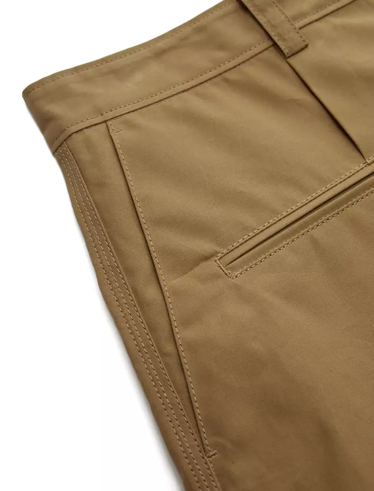 Cotton Wide Leg Shorts