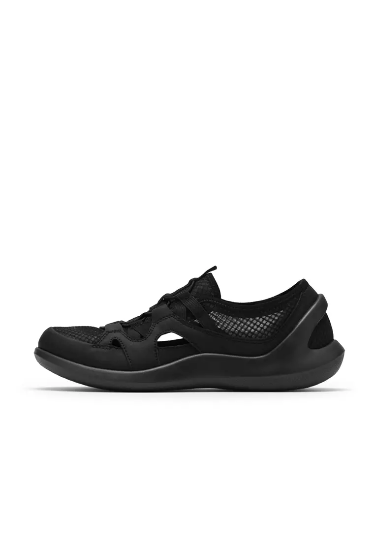 Womens Solevana Step Sneakers Shoes - Black