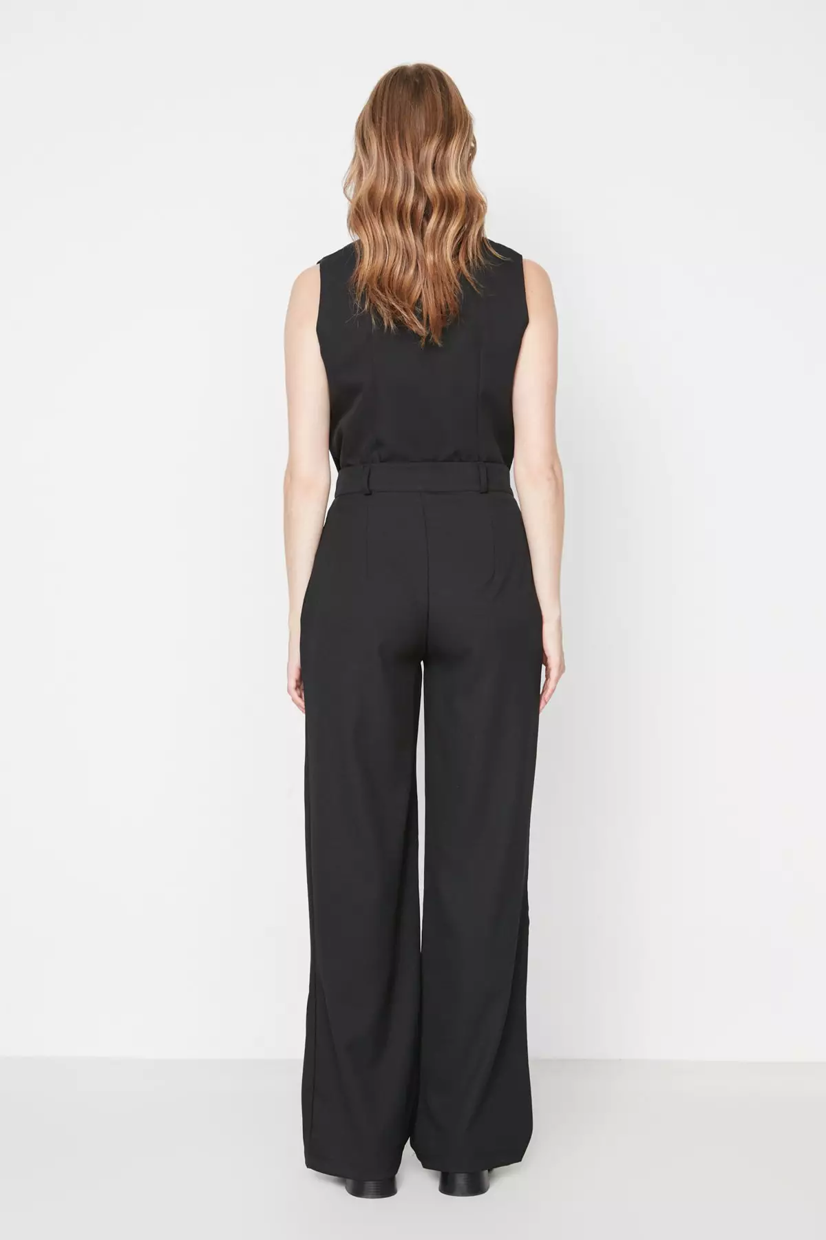 Wide Leg Woven Trousers