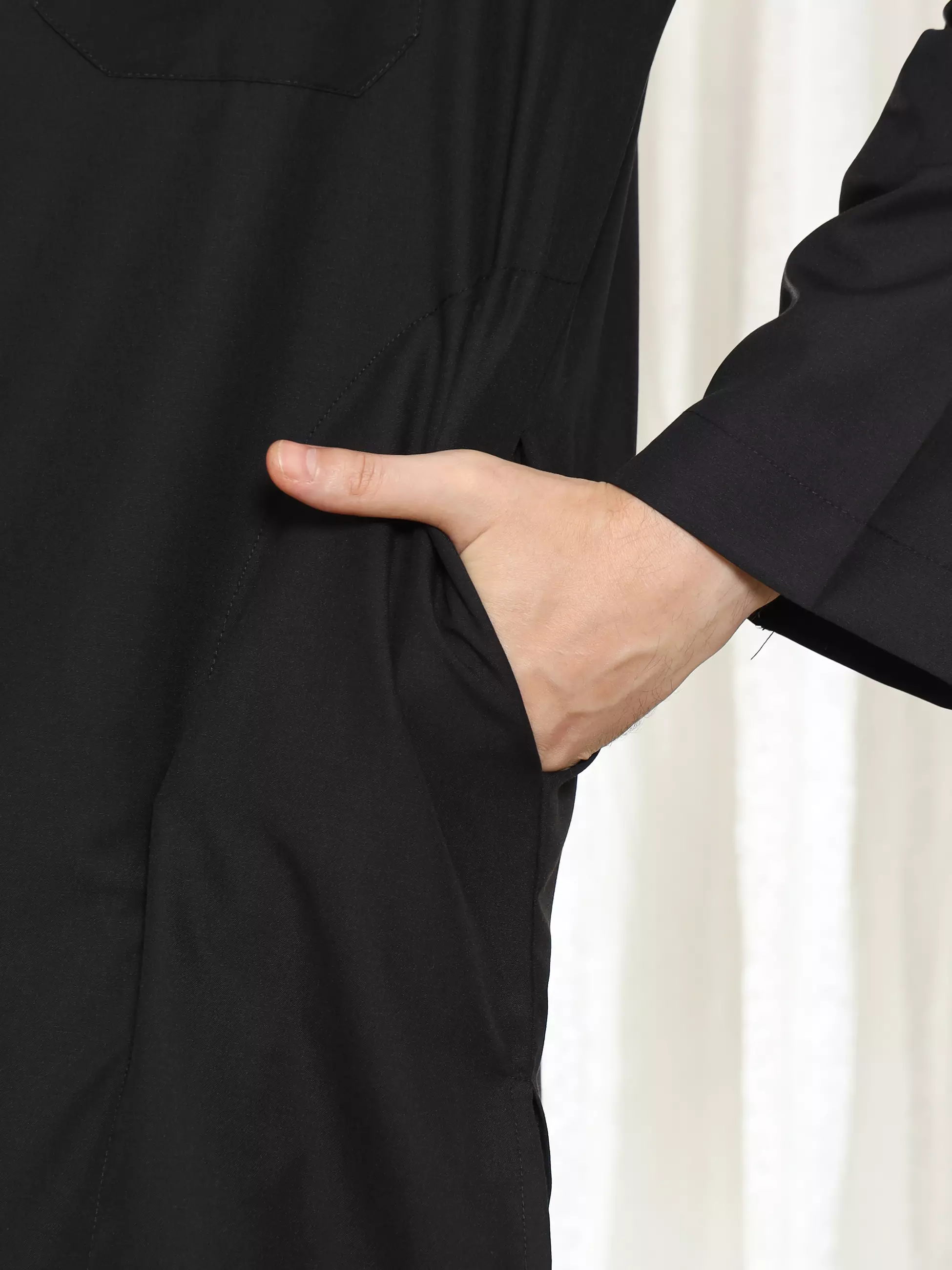 Setelan Baju Koko Sarimbit Kurta Pakistan PK 10 Black