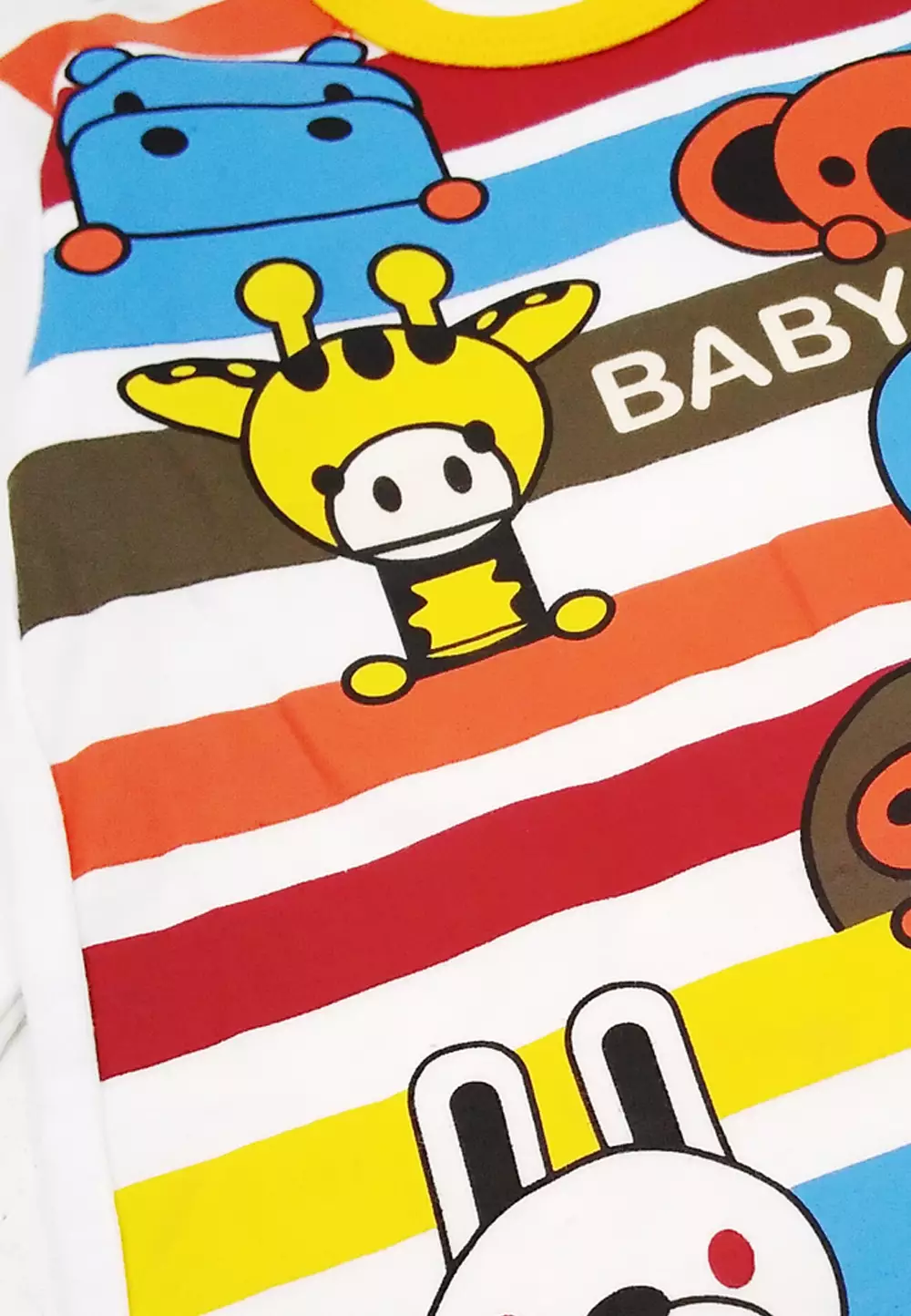 Wakakids Setelan Bayi Baju Lengan Panjang Anak Usia 0 Bulan Hingga 6 Bulan Set Piyama Baju Tidur Motif Baby Animal 2784 Kuning