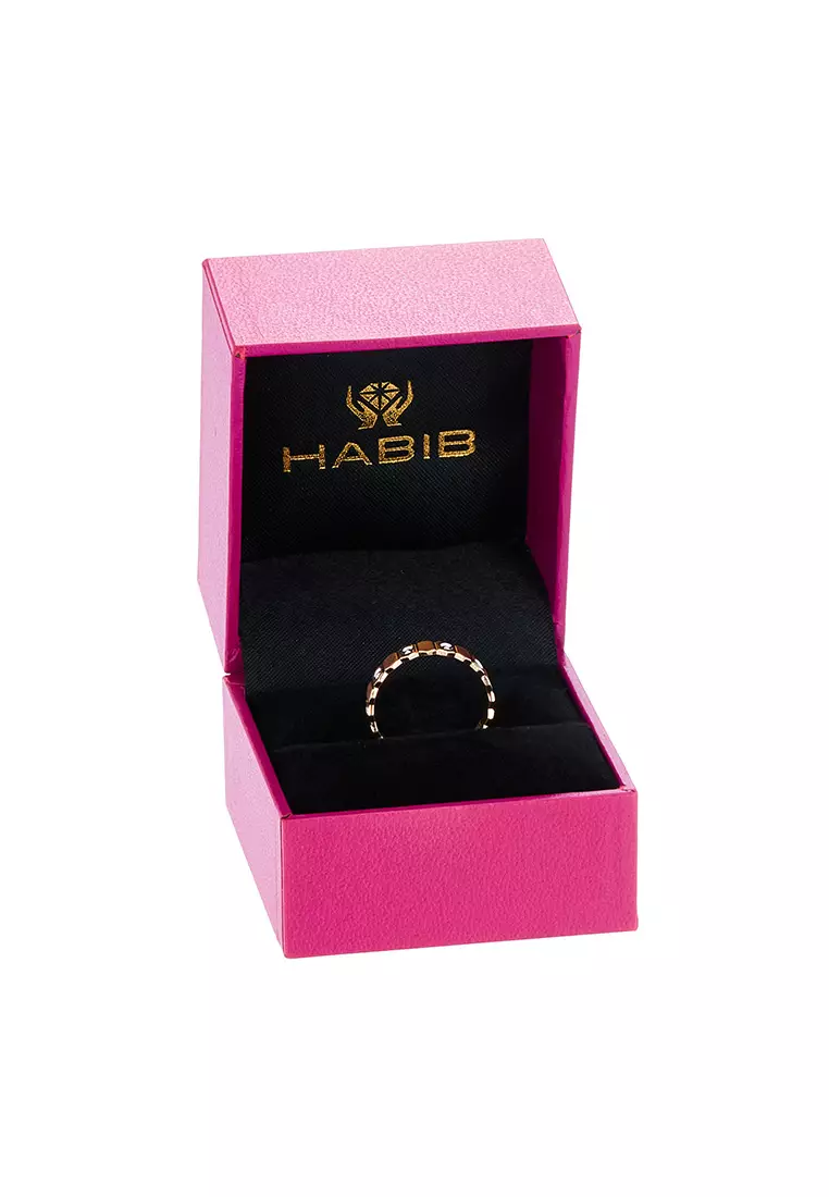 HABIB 375/9K Yellow and White Gold Ring WAA1335-YW