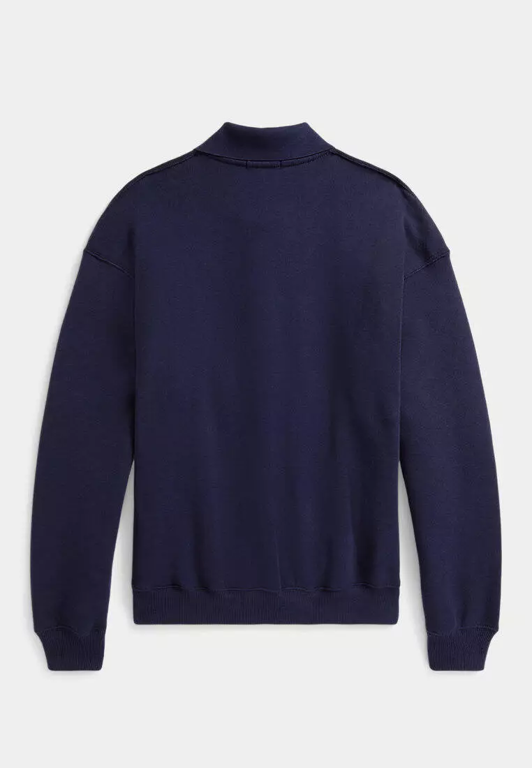 Lightweight Fleece Long-Sleeve Polo