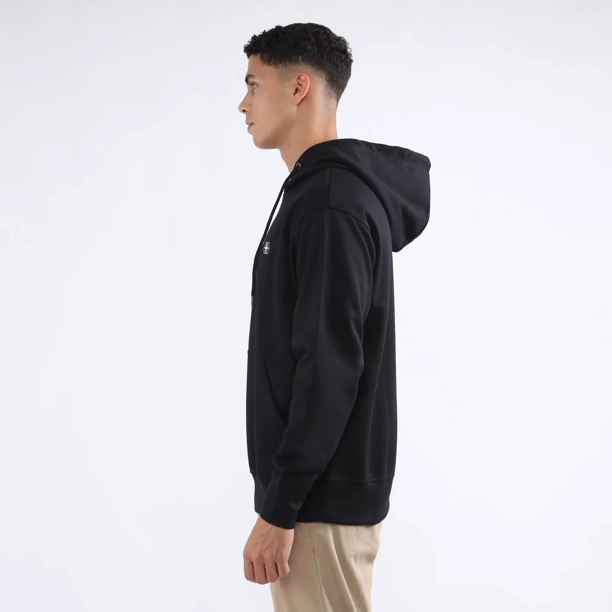 FACILITY by Larusso Work in Progress - Aldric Graphic Hoodie - Jet Black
