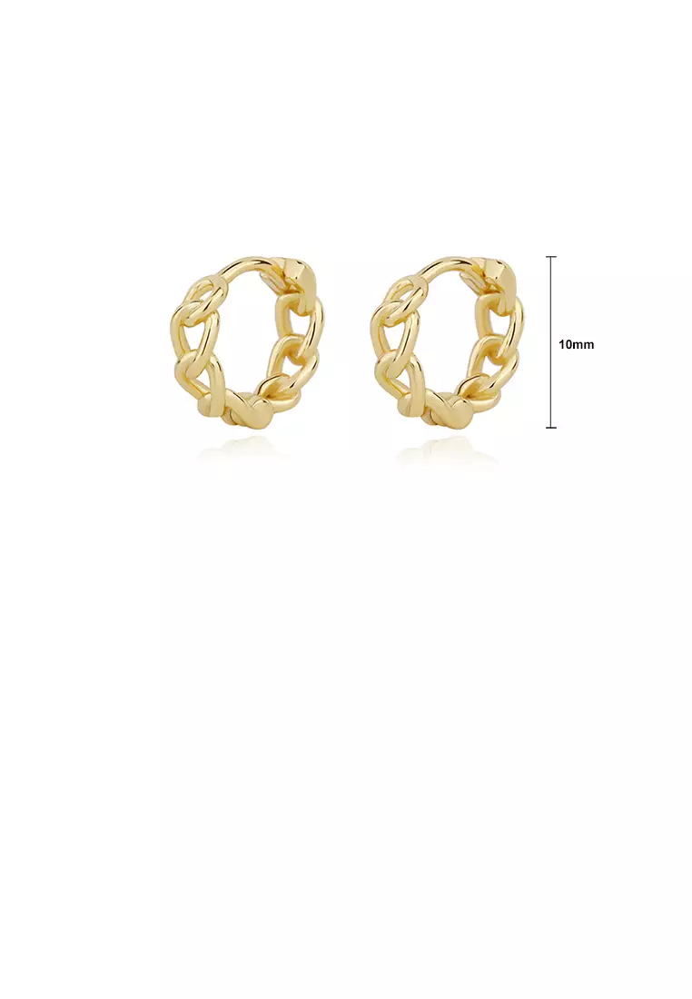 Gold hot sale hoop chain