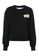Off-white black Off-White Cropped Chest Print Sweatshirt in Black A2DEBAA6D33546GS_1