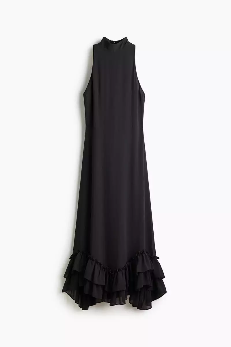 Ruffled maxi dress