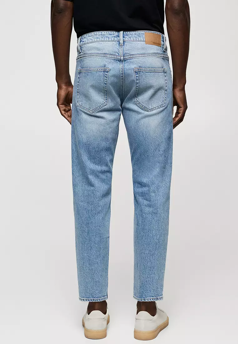 Tapered cropped sales jeans mens