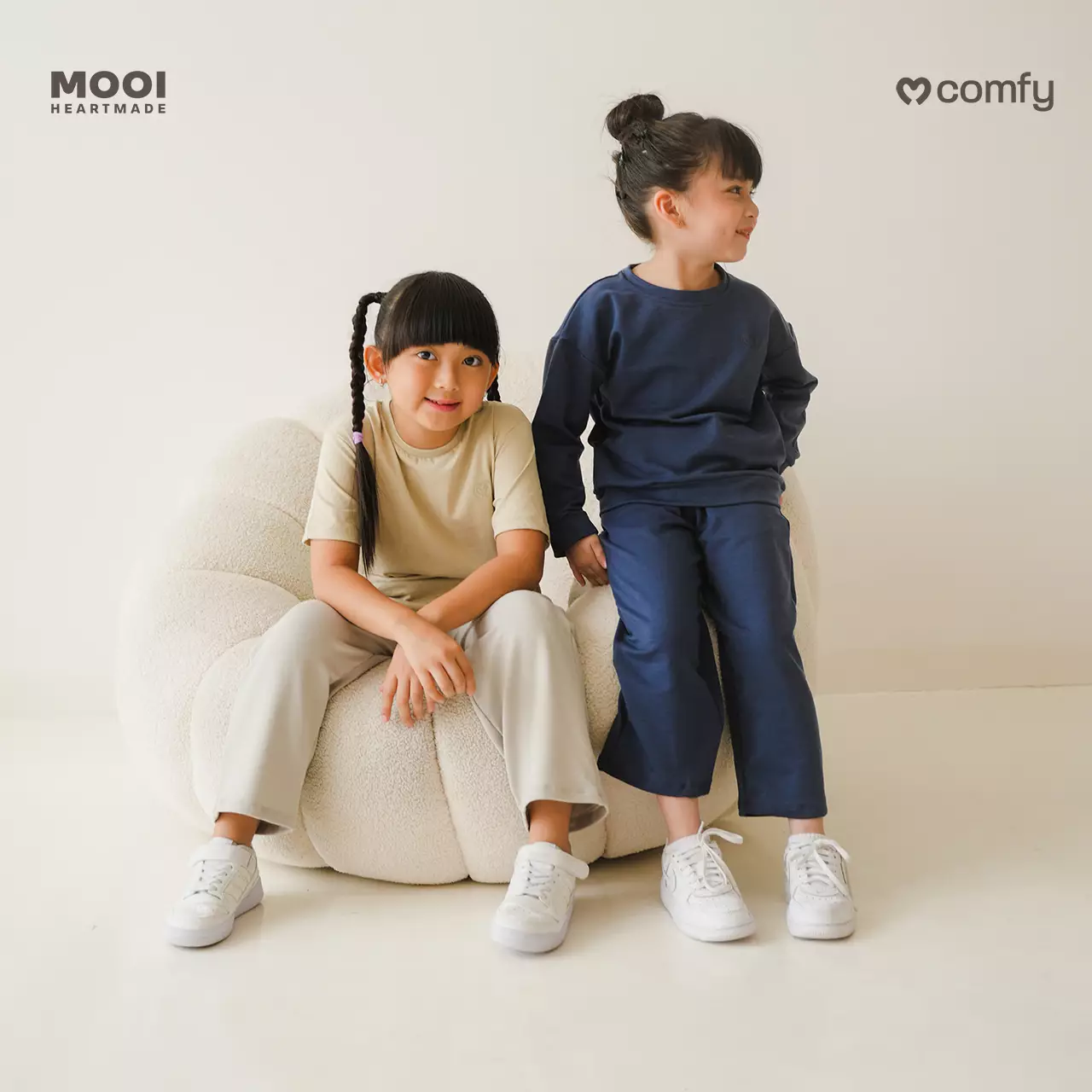 Mooi Celana Panjang Anak Perempuan Comfy Long Pants - Beige