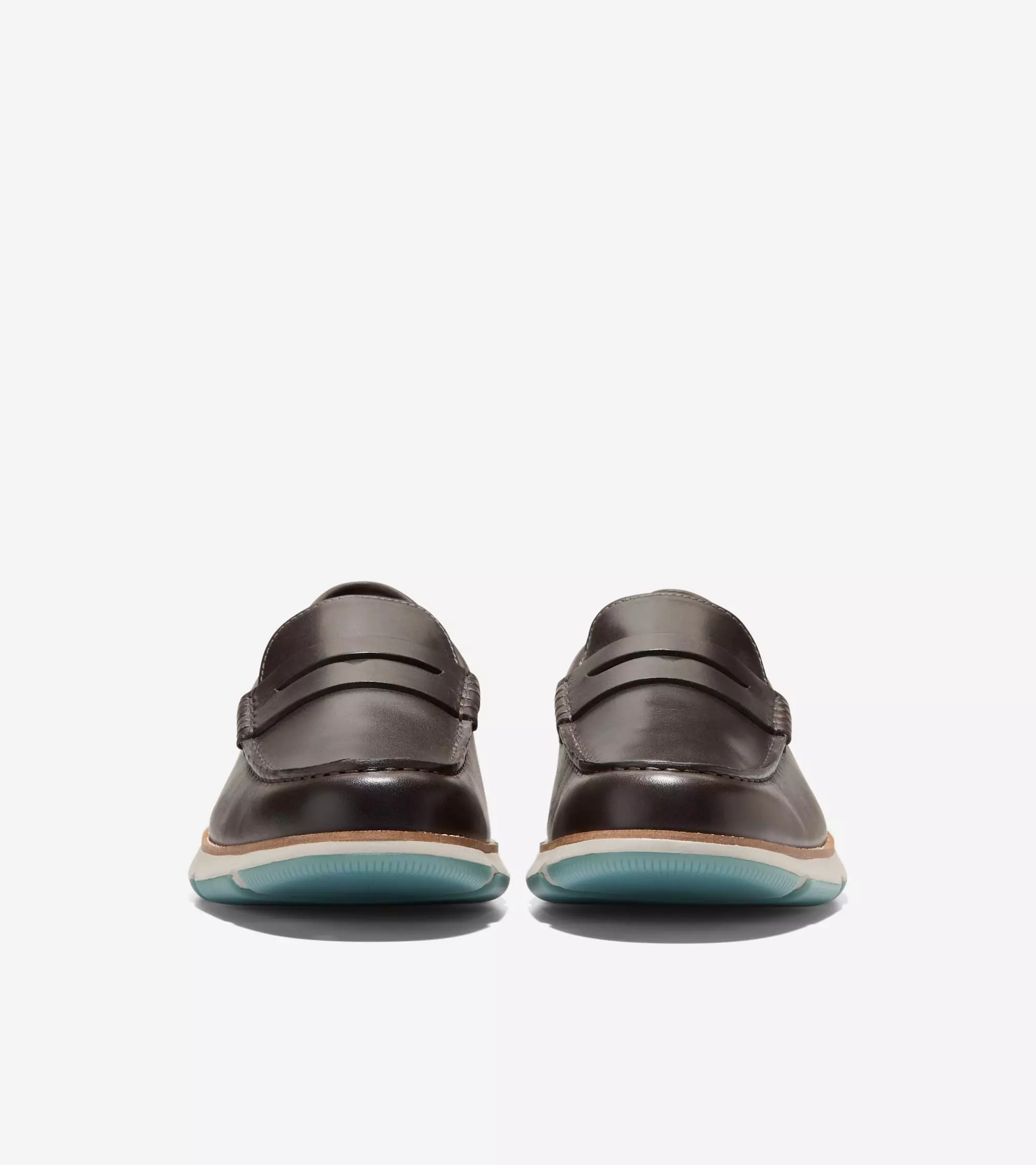 Cole Haan Men 4.Zerogrand Penny Loafers - Sepatu Pria (Gray)