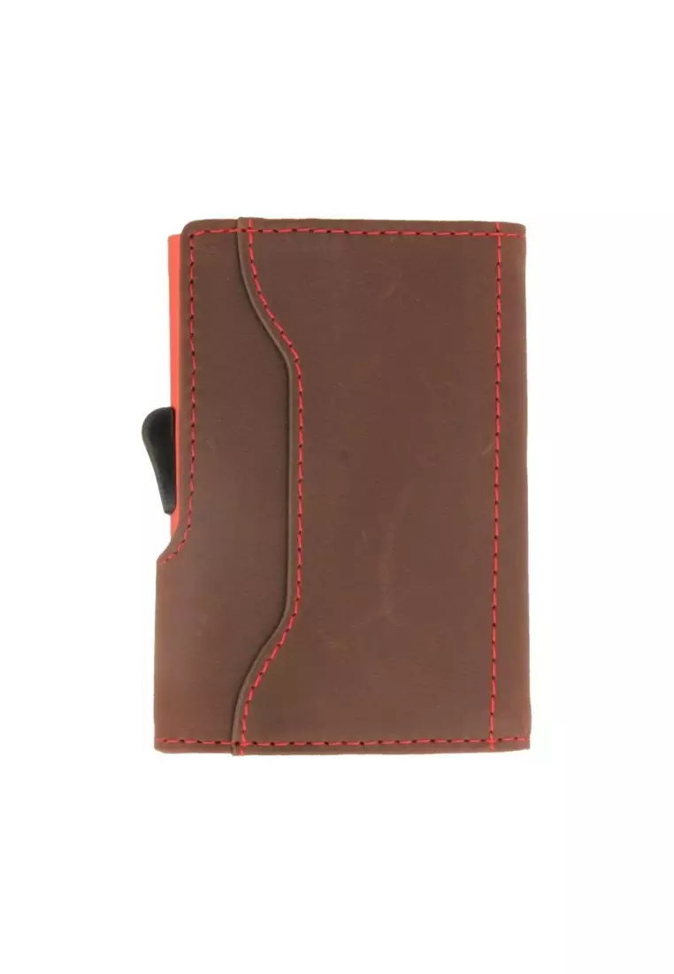 C-Secure Italian Leather Wallet (Auburn)