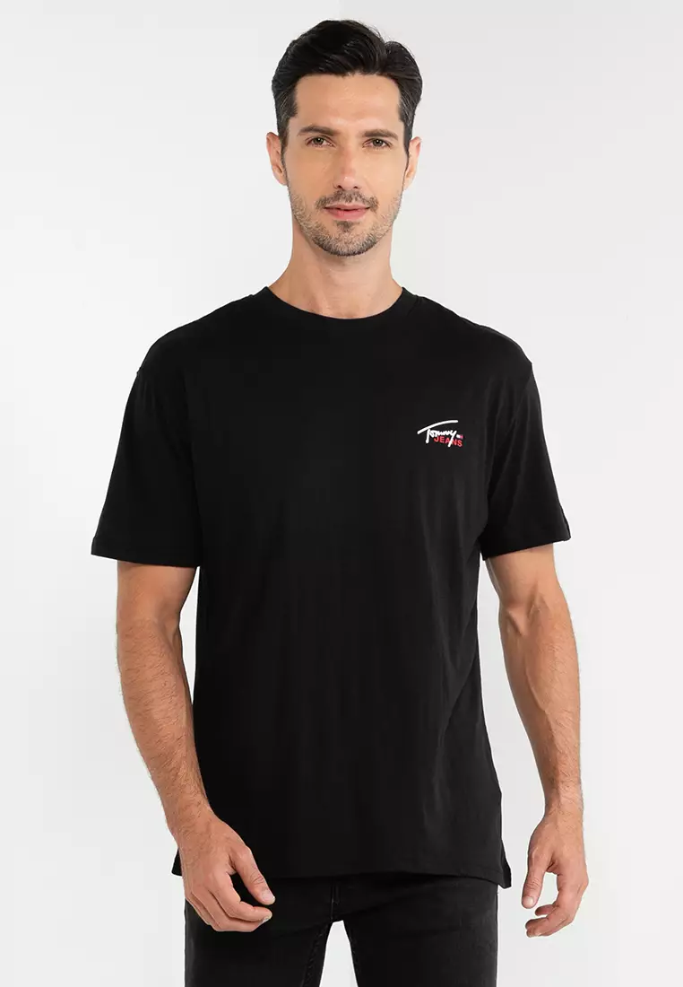 Buy Tommy Hilfiger Small Chest Stripe Monotype Tee 2024 Online