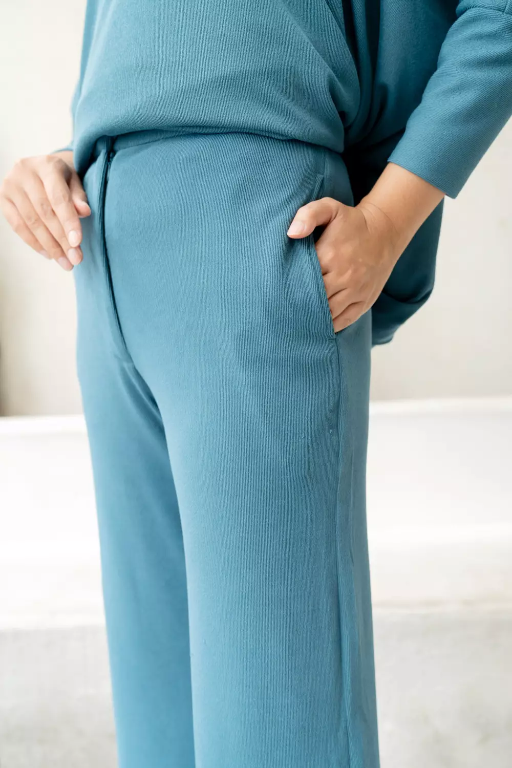 Klamby - Naraya Loose Pants 2.0 Teal Blue