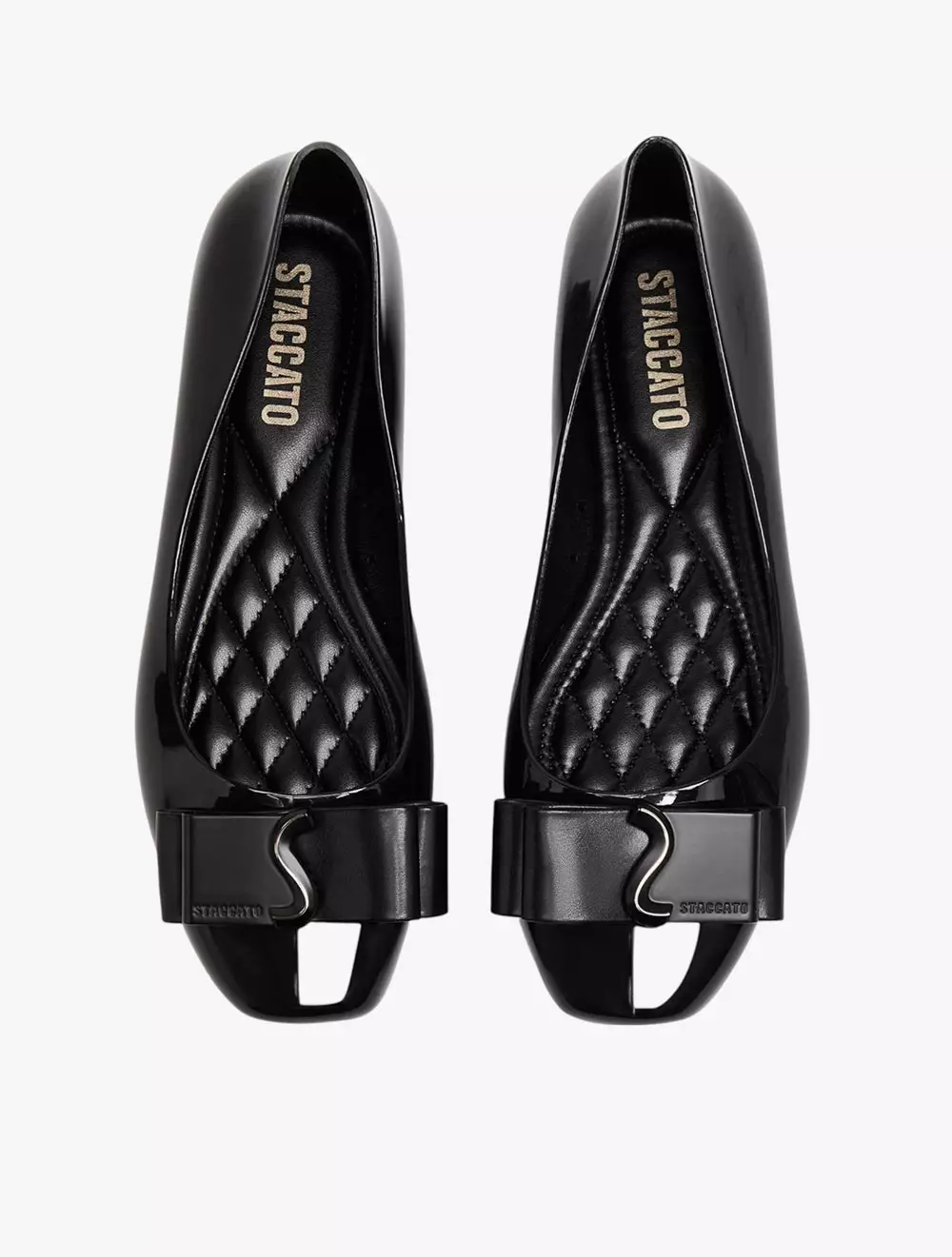 Staccato Women's RECA4-005 Jelly Flats - Black