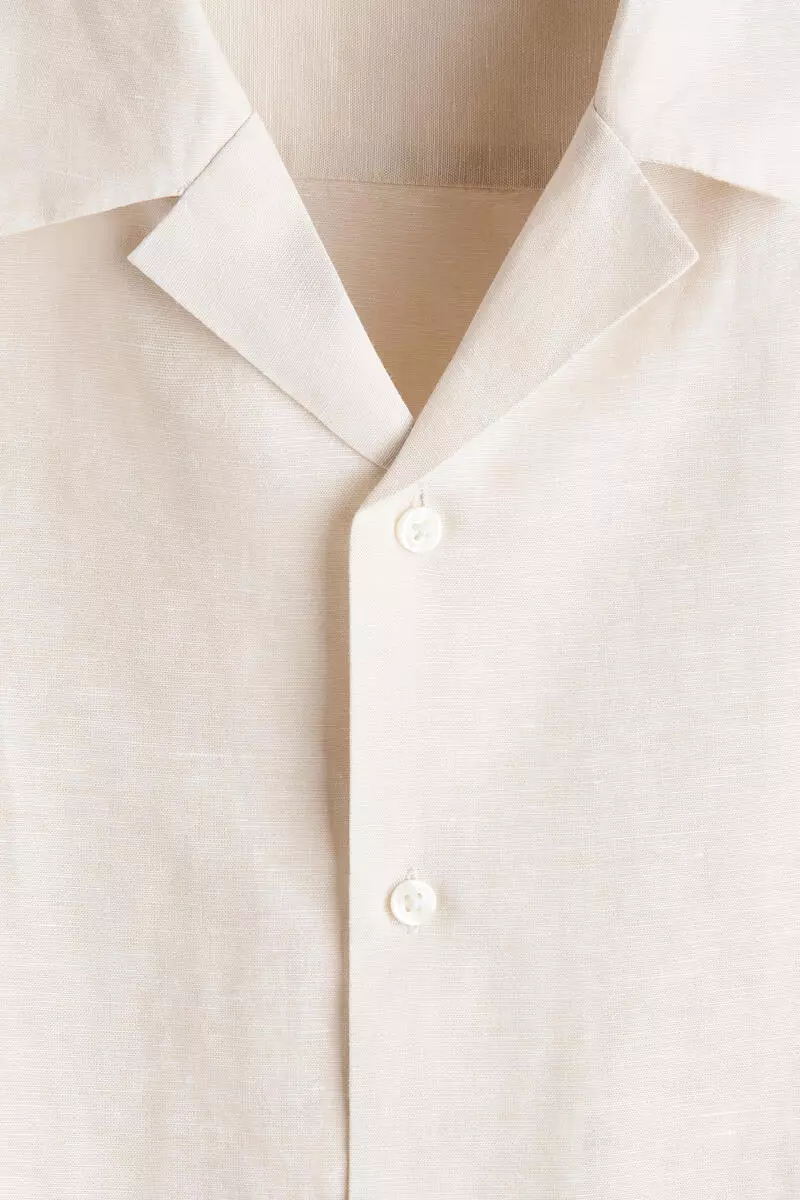 Relaxed Fit Linen-blend resort shirt