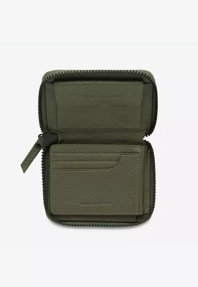 Buy Status Anxiety Status Anxiety Wayward Leather Wallet Khaki 2024 Online ZALORA