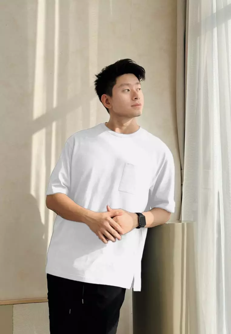 Kale Dextan White/ Kaos oversize premium