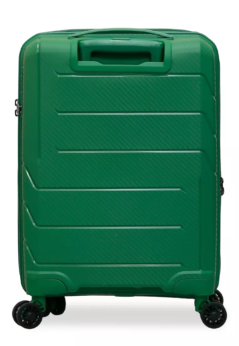 Carlton Koper Size 20inch Classic Design Suitcase Unisex TSA Lock Material Polypropylene ORIGINAL - Army Green