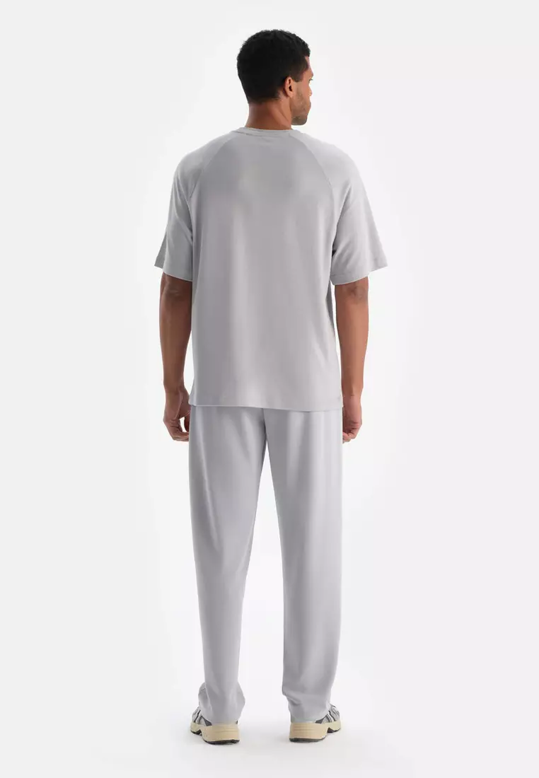 Grey Trousers, Regular, Long Leg, Activewear for Men