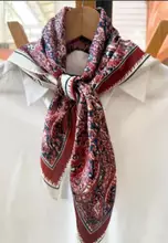 Red and Navy Paisley