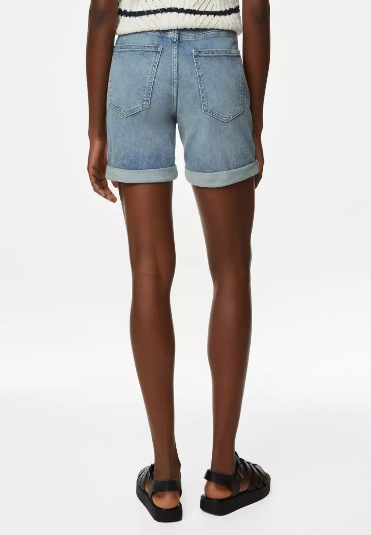 Buy MARKS & SPENCER Denim Boyfriend Shorts 2024 Online ZALORA Philippines