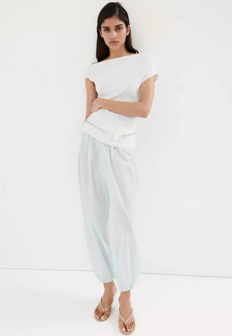 Asymmetrical Ruched Top