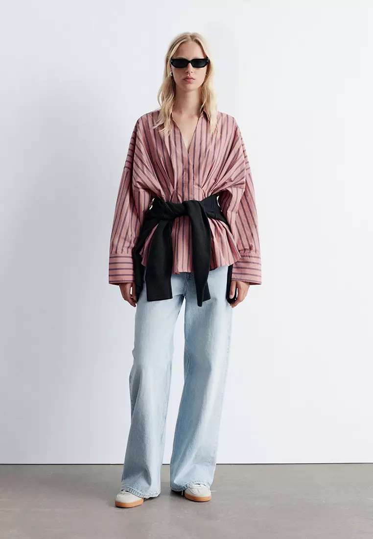 Fitted-Waist Cotton Shirt