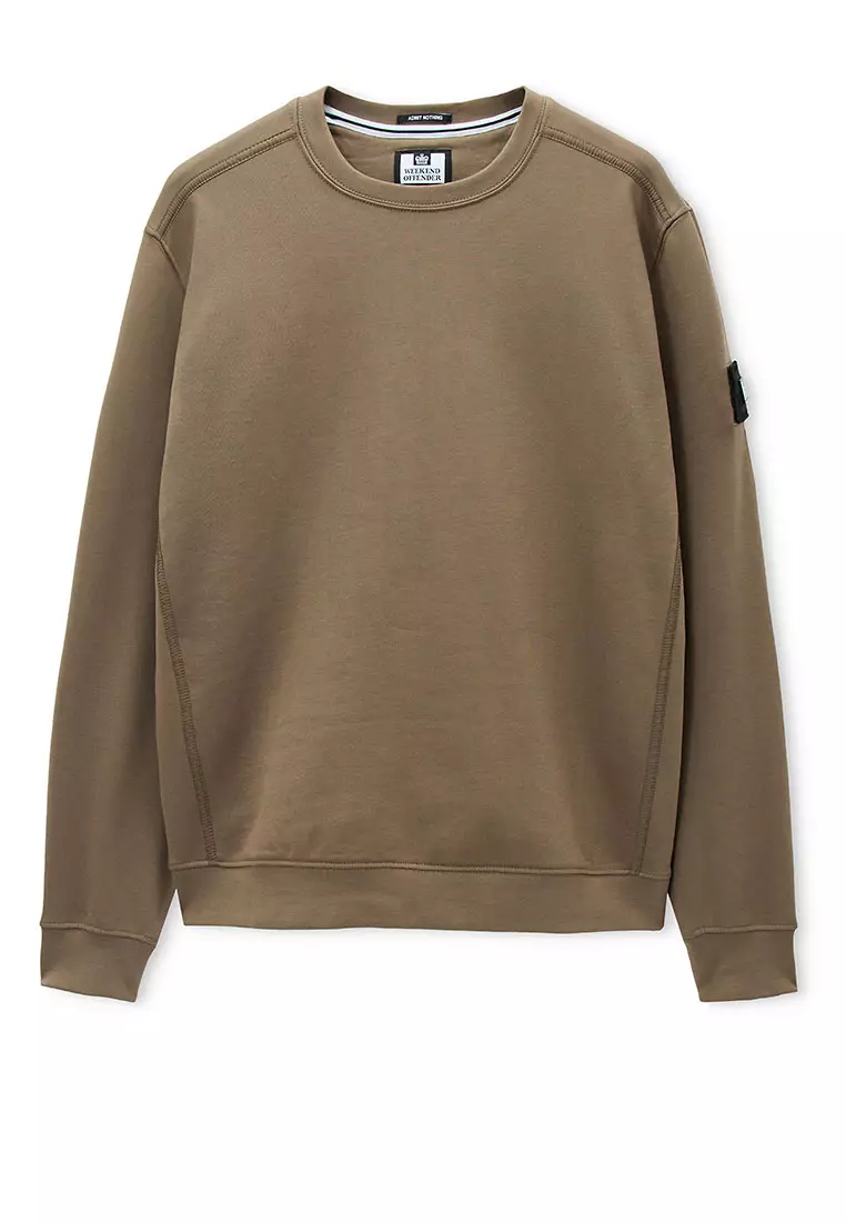 MENS TOBACCO THUNDER CREW WITH PARACHUTE BINDING