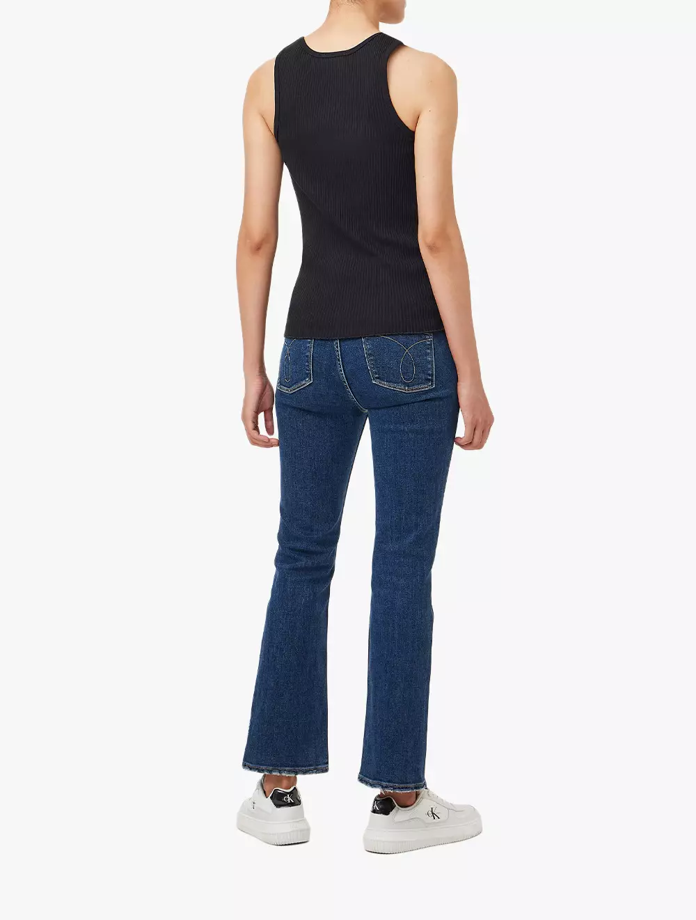 Calvin Klein - Women's Hero Tubular Lip Tank Top - Black - black