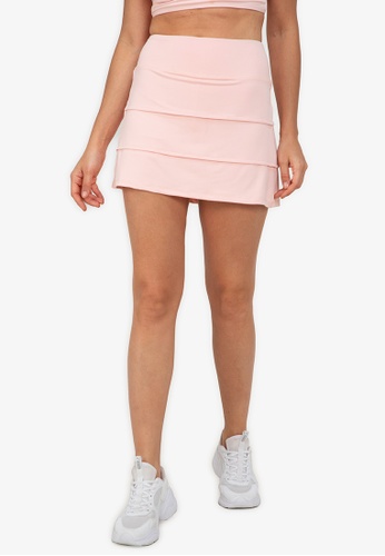 ZALORA ACTIVE pink 3-Panelled Skirt AFBD9AA429A738GS_1