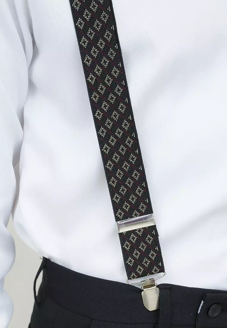 Houseofcuff Suspender Tali Jojon Karet ikat pinggang pria dewasa besar A12