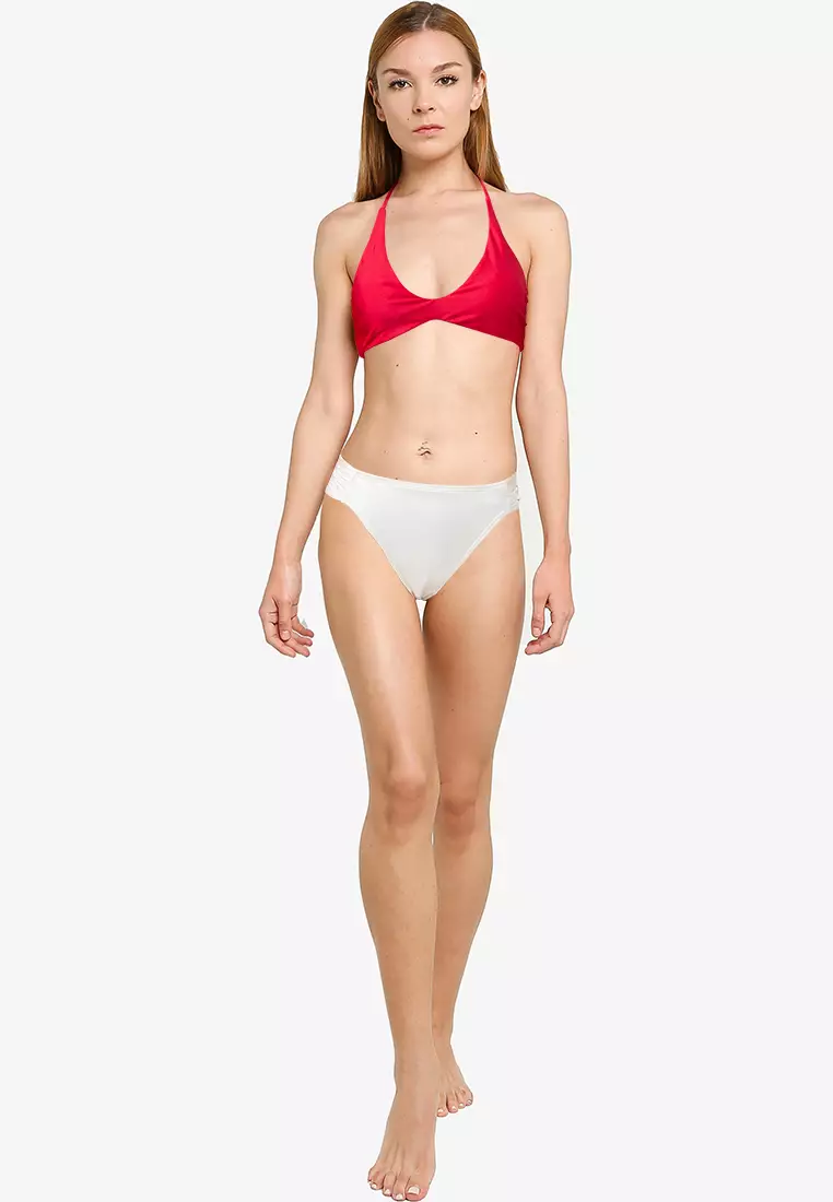 Scoop Neck Halter Bikini Top