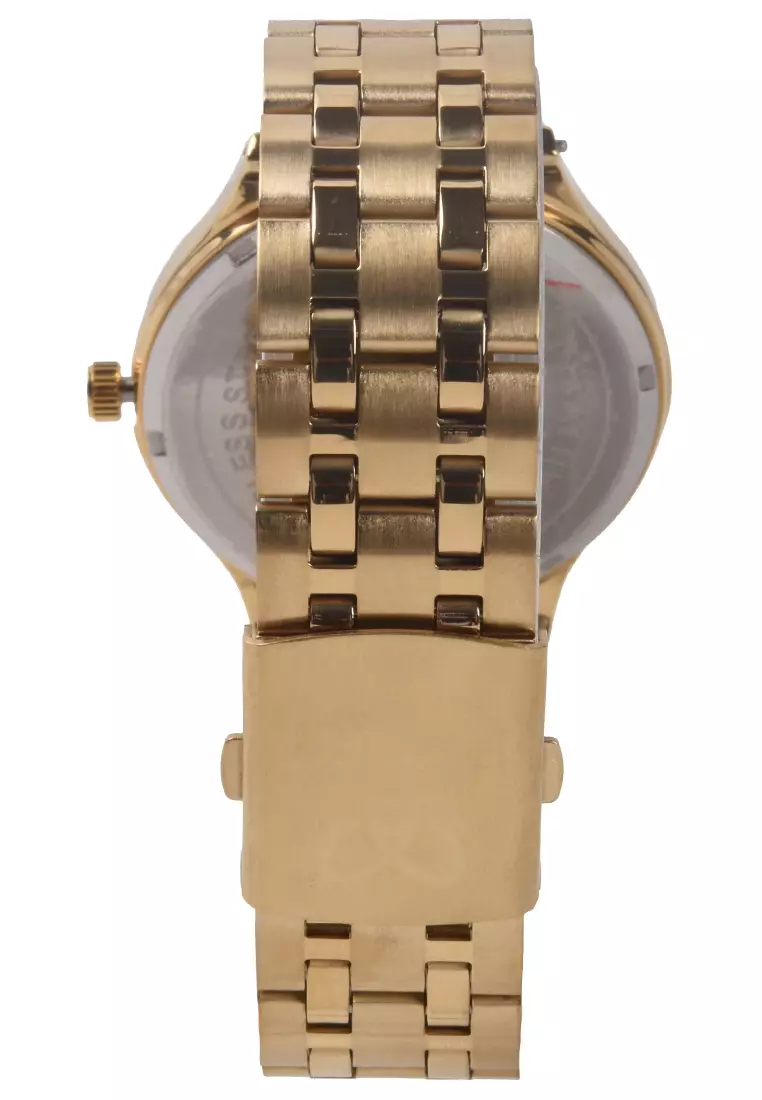 Mirage - Jam Tangan Analog Pria - Gold - Stainless Steel Bracelet - 18601M-C