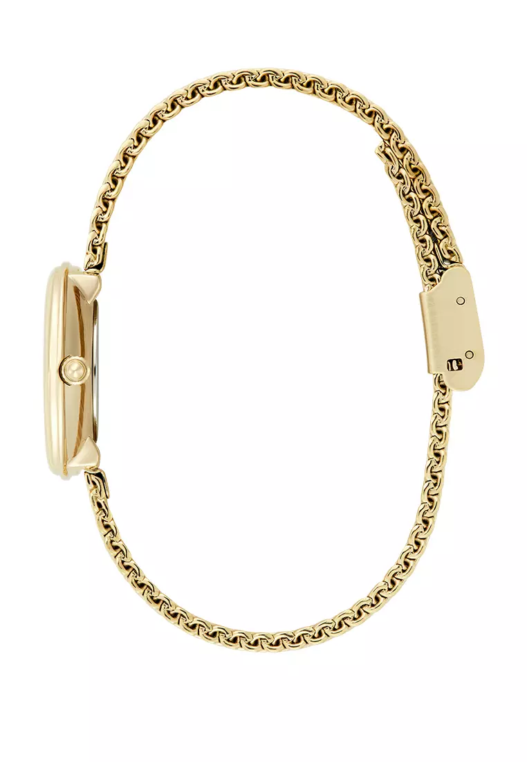 Olivia Burton Signature Charing Black & Gold Mesh 28mm - 24000287