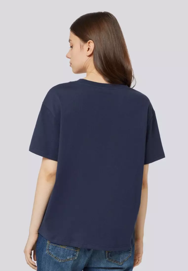 女裝花卉印花短袖T恤