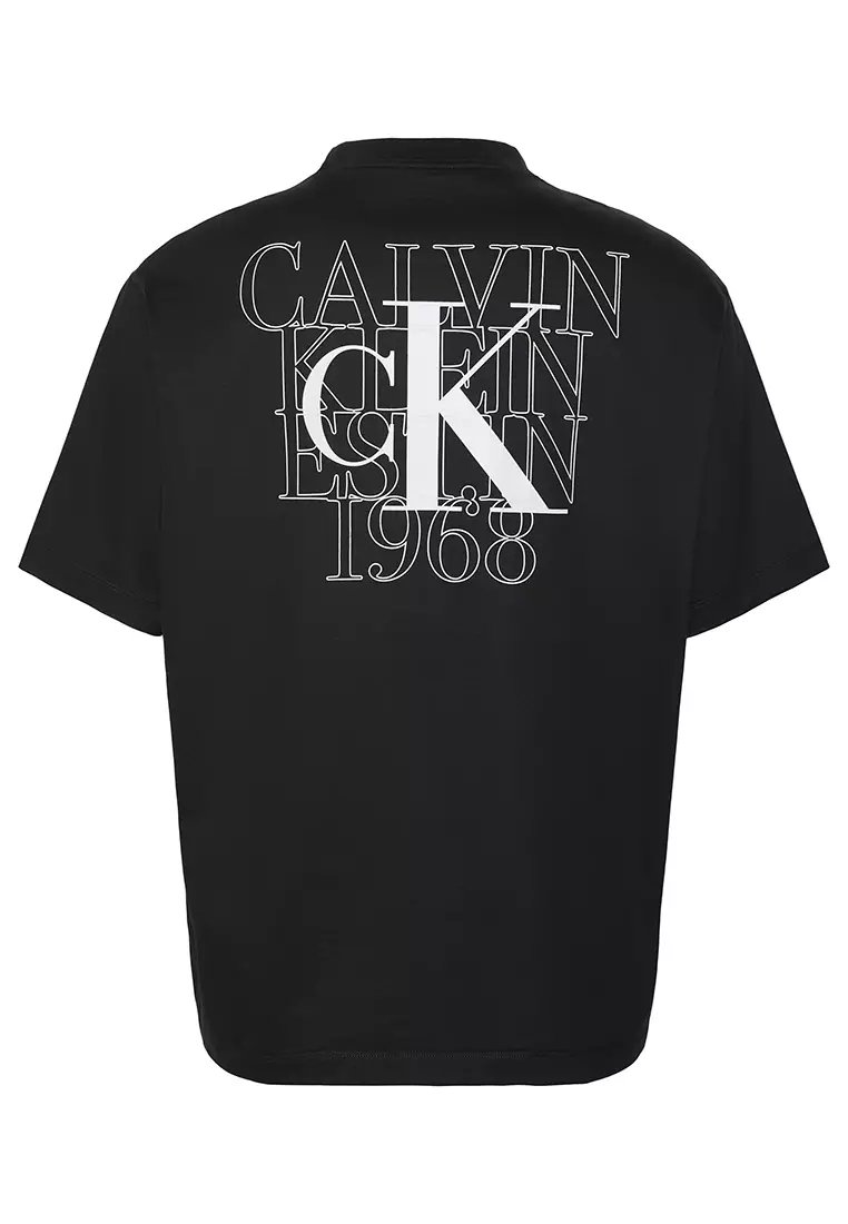 Overlay Logo Graphic Relaxed Tee - Calvin Klein Jeans