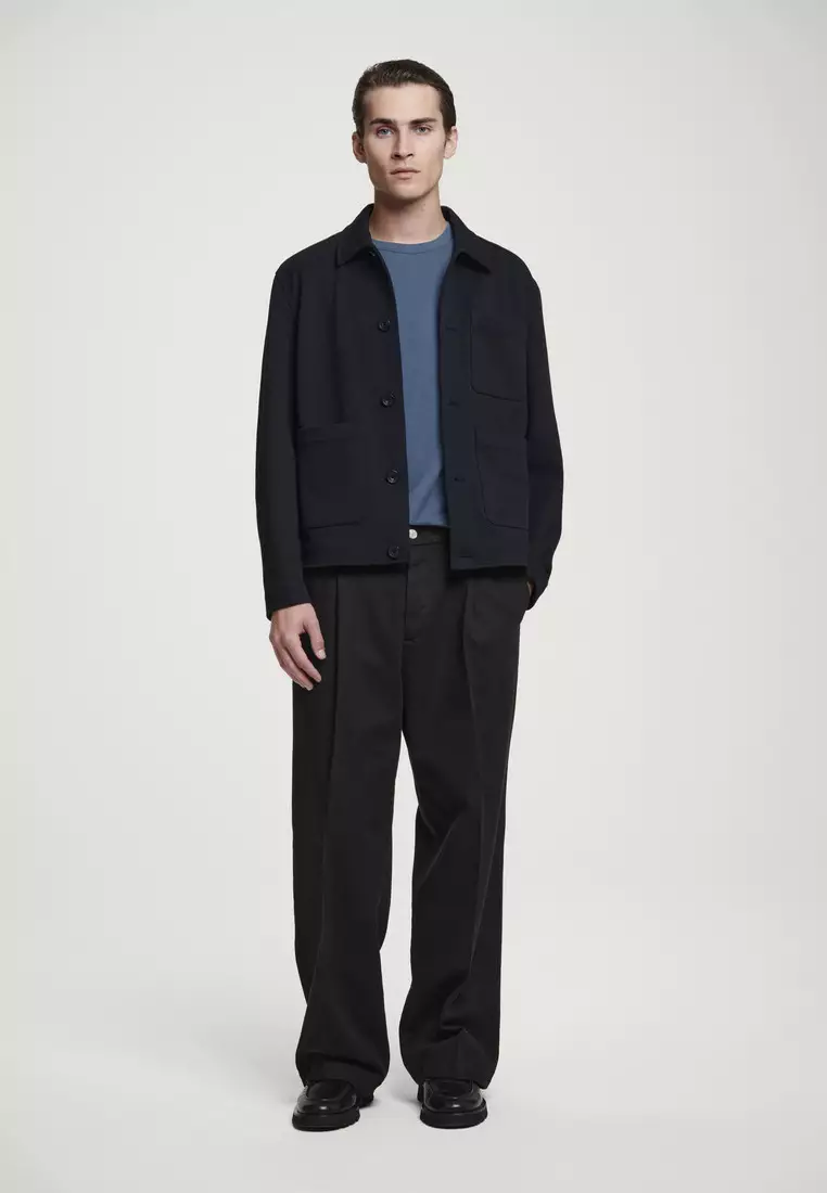 REGULAR BRUSHED-COTTON T-SHIRT