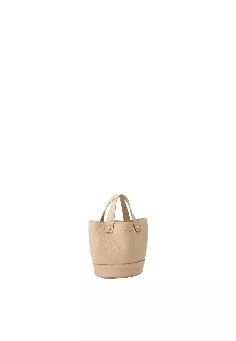 [Online Exclusive] JULIANA Mini Bucket Bag - Milkshake Latte