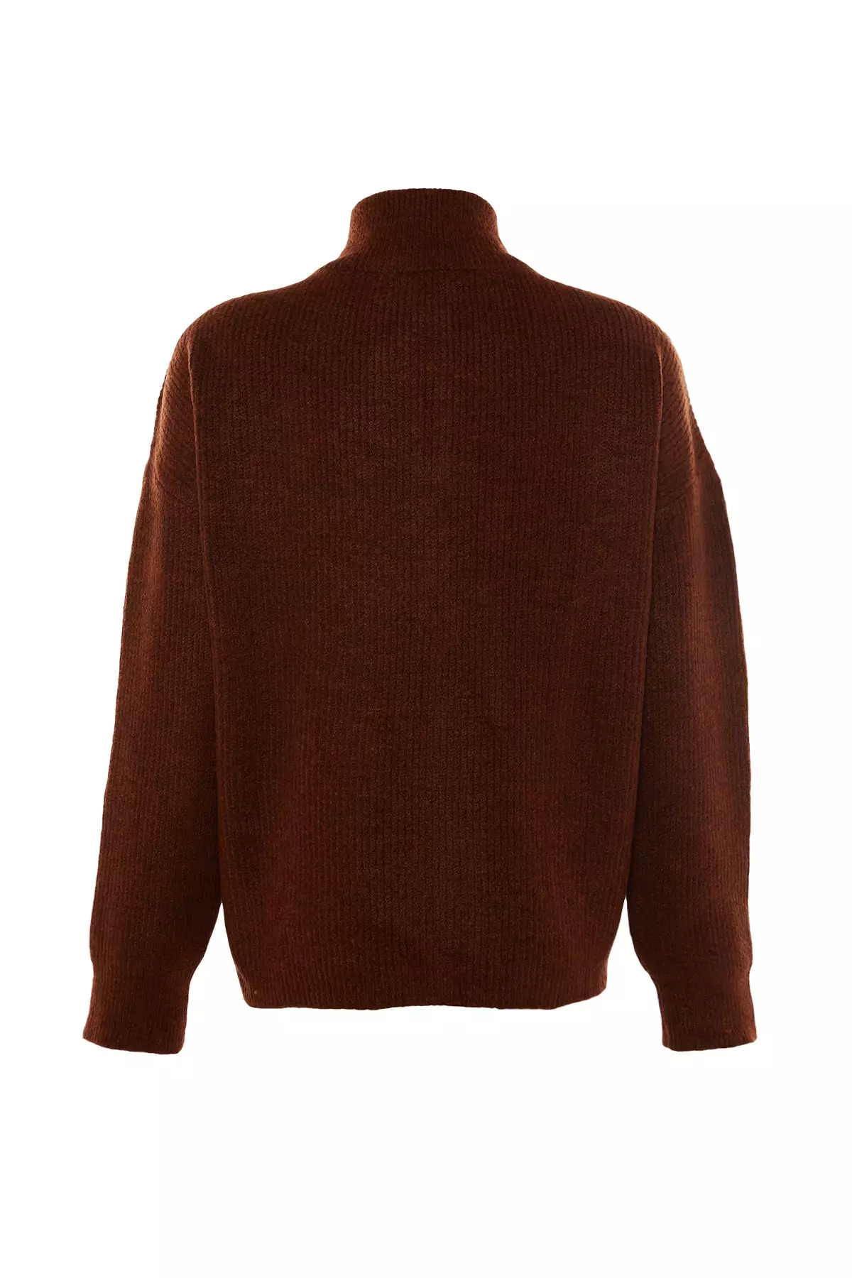 Textured Zip Knit Sweatshirt