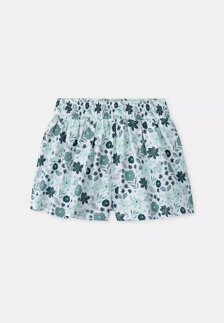 Blue green SET / Narwhal Print Top