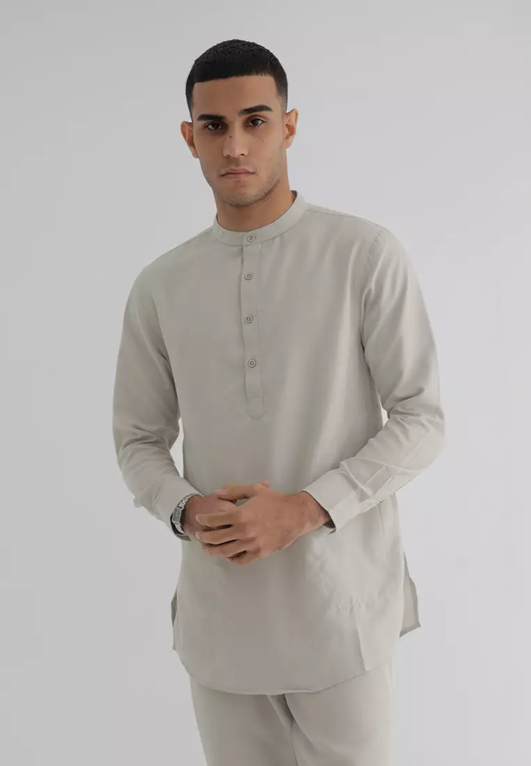 OXCON Kemeja Setelan Koko Kurta Moslem Wear Cream