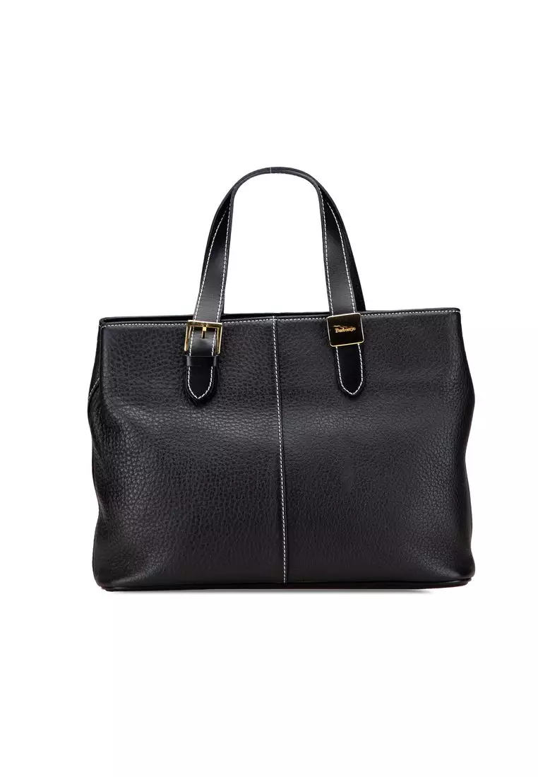 Buy Burberry Pre-Loved Burberry Leather Tote 2026 Online | ZALORA