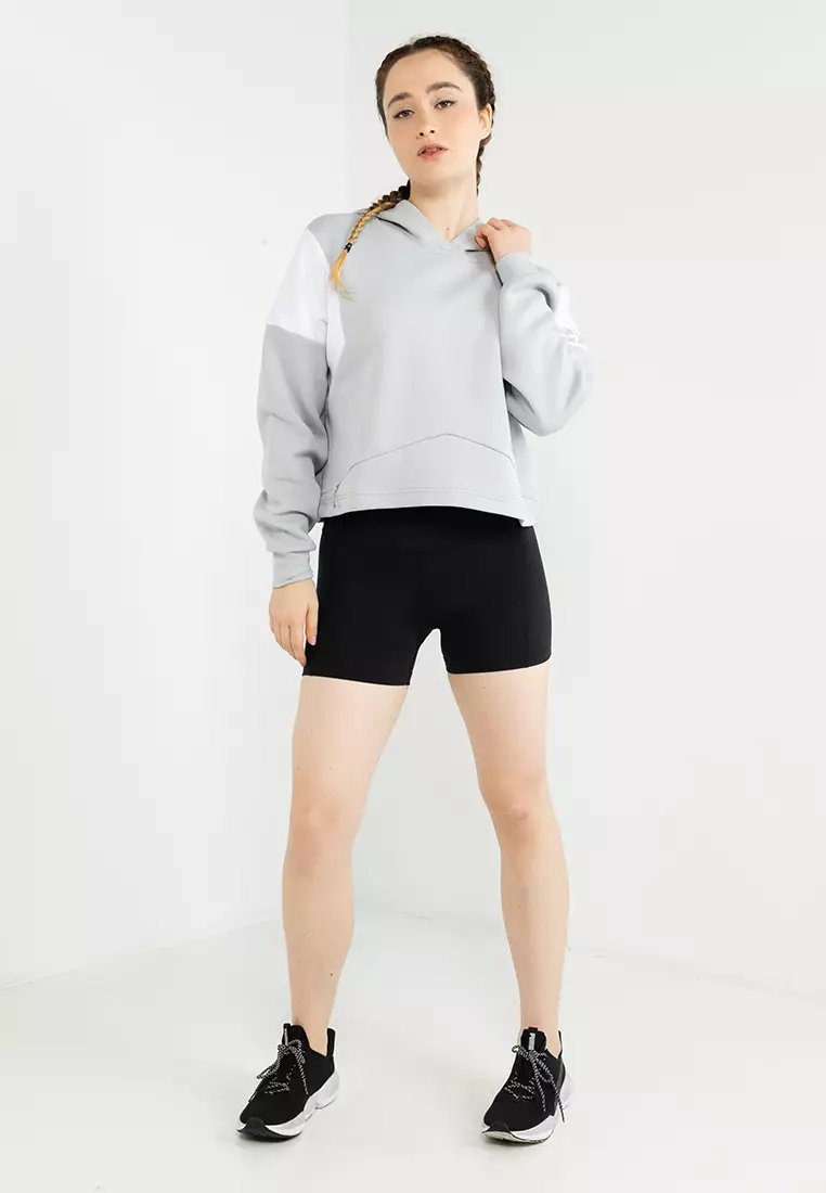 Form Spliced Crop Hoodie