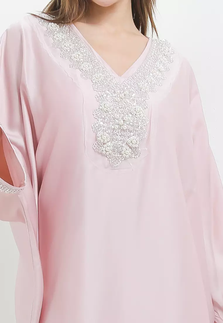 Embellished Silky Kaftan