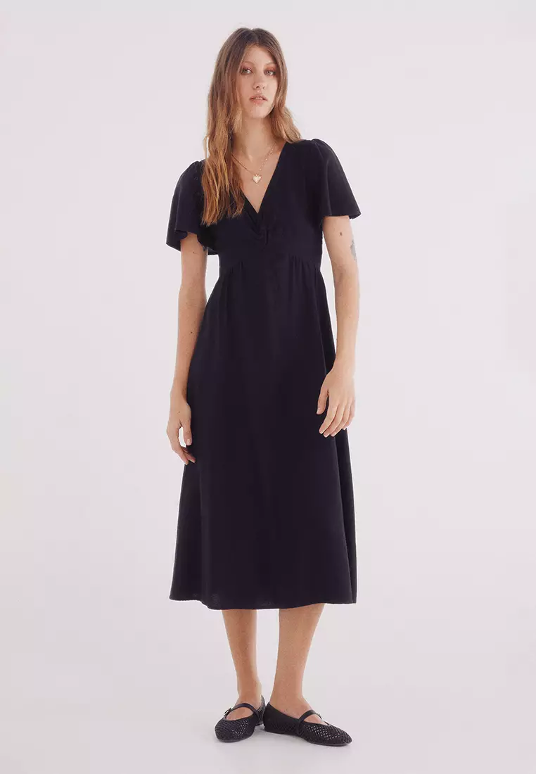 Buy Springfield Linen Blend Long Dress 2026 Online | ZALORA Philippines