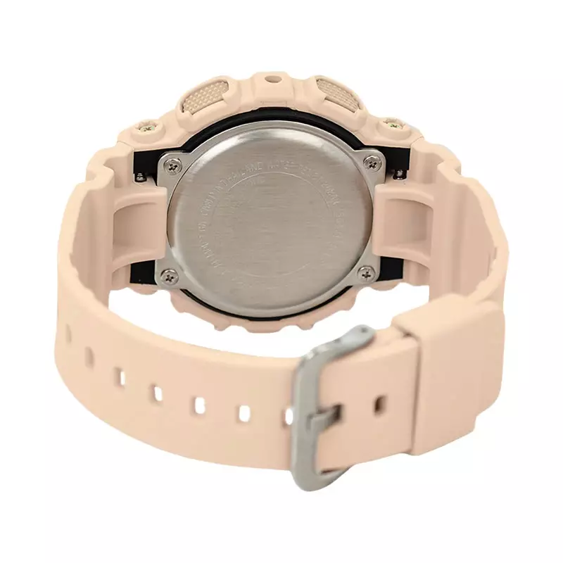 Jam Tangan Wanita Casio G-Shock GMA-S140M-4ADR GMA Series Women Digital Analog Dial Nude Resin Band