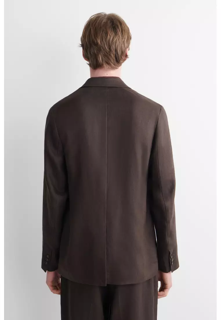 SINGLE-BREASTED LINEN BLAZER