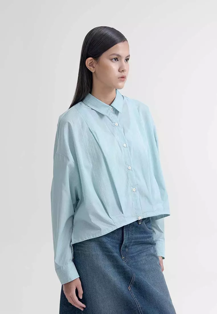 Earth Music & Ecology - Honami Tuck Drawstring Shirt
