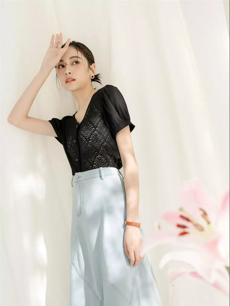 3d lace skirt and blouse styles sales